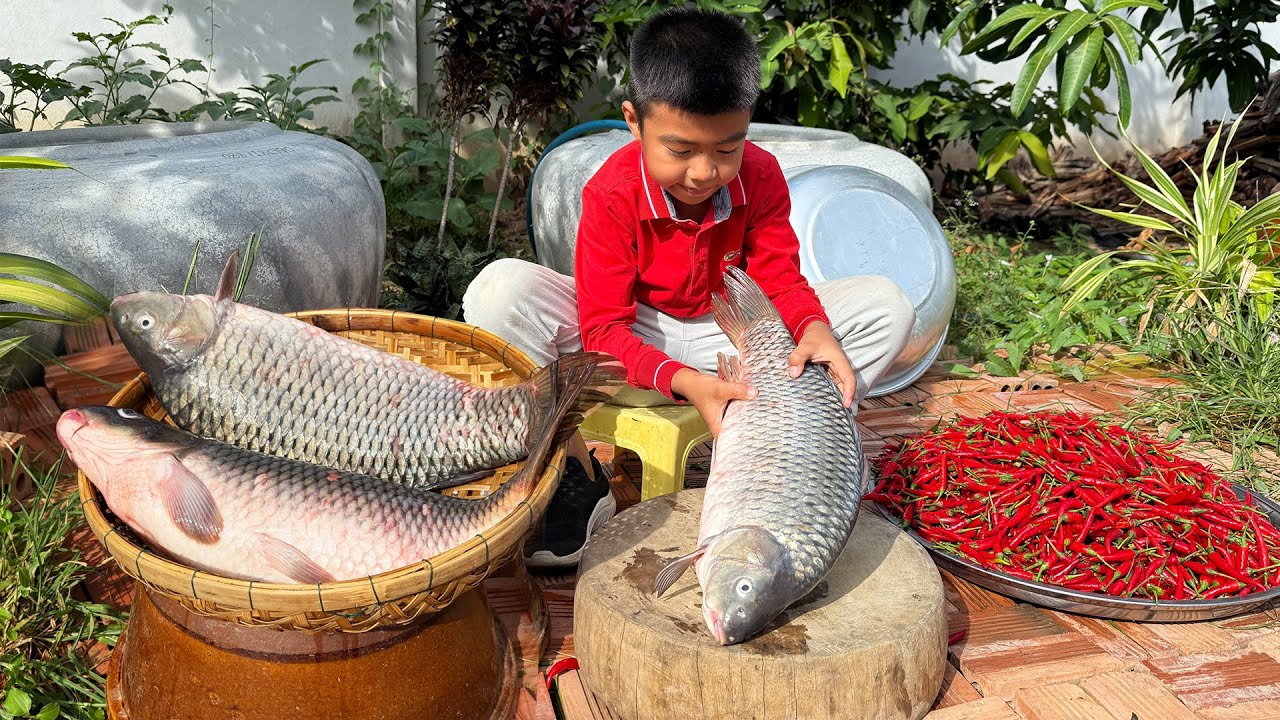 Delicious River fishes cooking with country style – Yummy fish recipes – Chef Seyhak